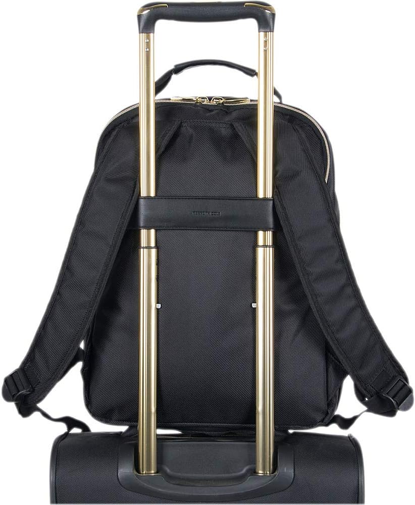 Kenneth Cole REACTION Women's Chelsea Chevron 15" Laptop and Tablet Backpack, Black